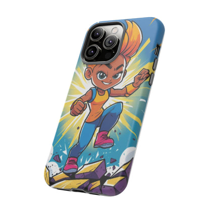 Phone Case — Bold Superhero Girl Design ("Tough Cases")