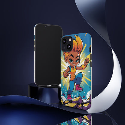 Phone Case — Bold Superhero Girl Design ("Tough Cases")