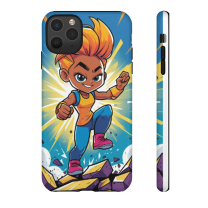 Phone Case — Bold Superhero Girl Design ("Tough Cases")