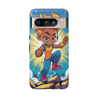 Phone Case — Bold Superhero Girl Design ("Tough Cases")