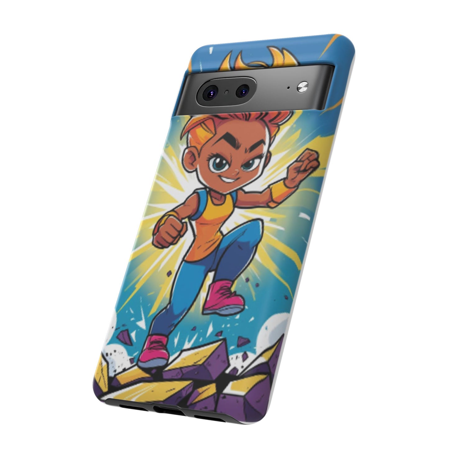 Phone Case — Bold Superhero Girl Design ("Tough Cases")