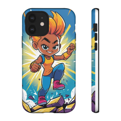 Phone Case — Bold Superhero Girl Design ("Tough Cases")