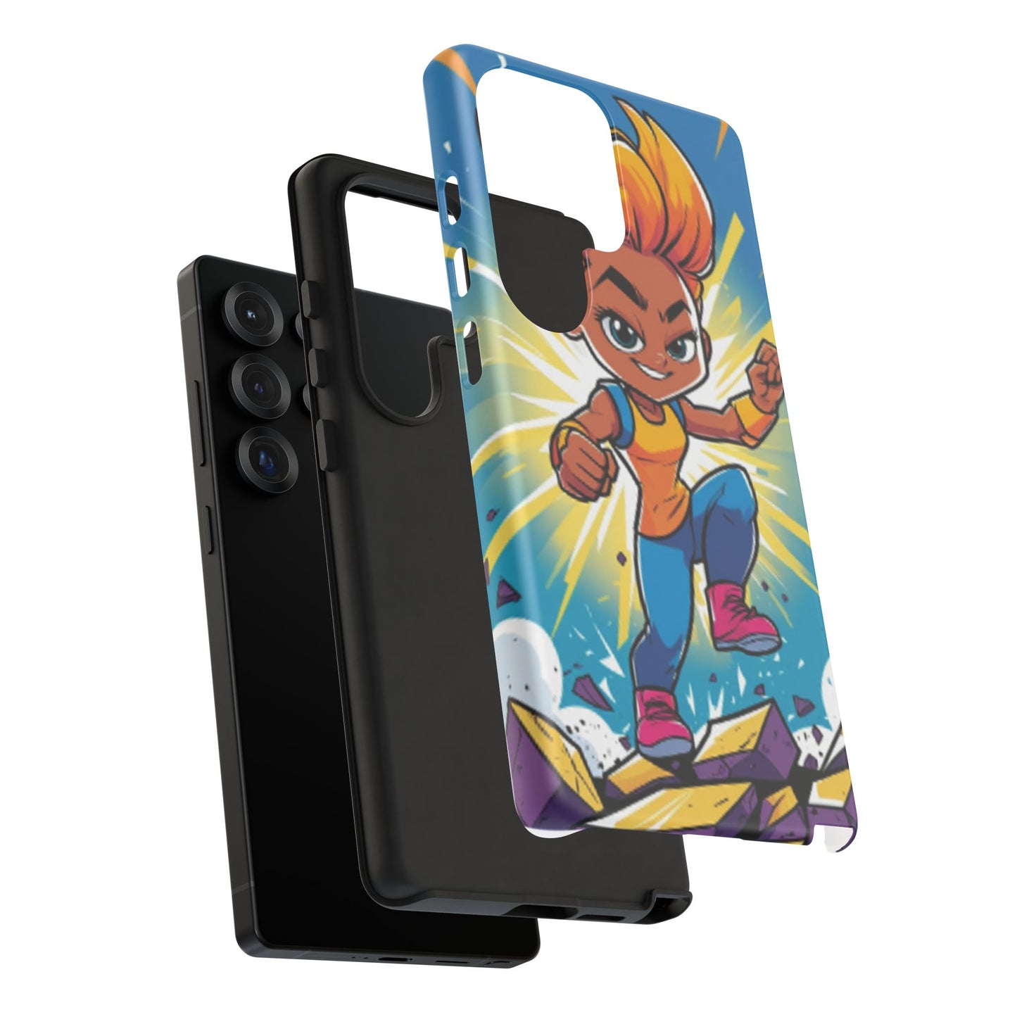 Phone Case — Bold Superhero Girl Design ("Tough Cases")