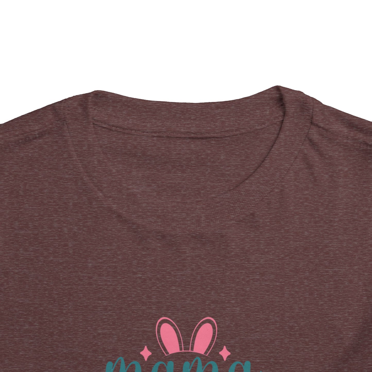 Mama Bunny Toddler Tee – Easter Spring Baby Shirt with Bunny Ears & Paw Print