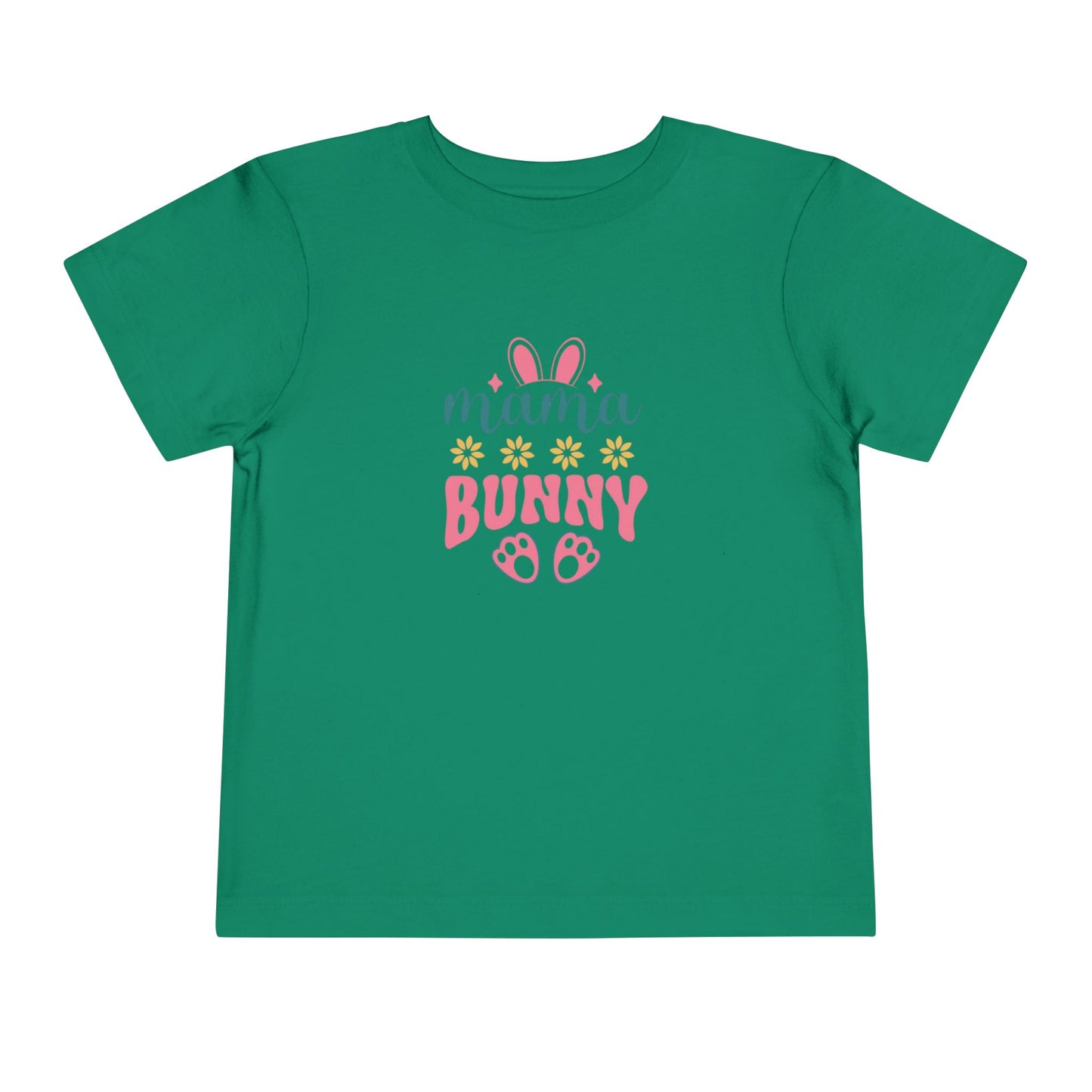 Mama Bunny Toddler Tee – Easter Spring Baby Shirt with Bunny Ears & Paw Print