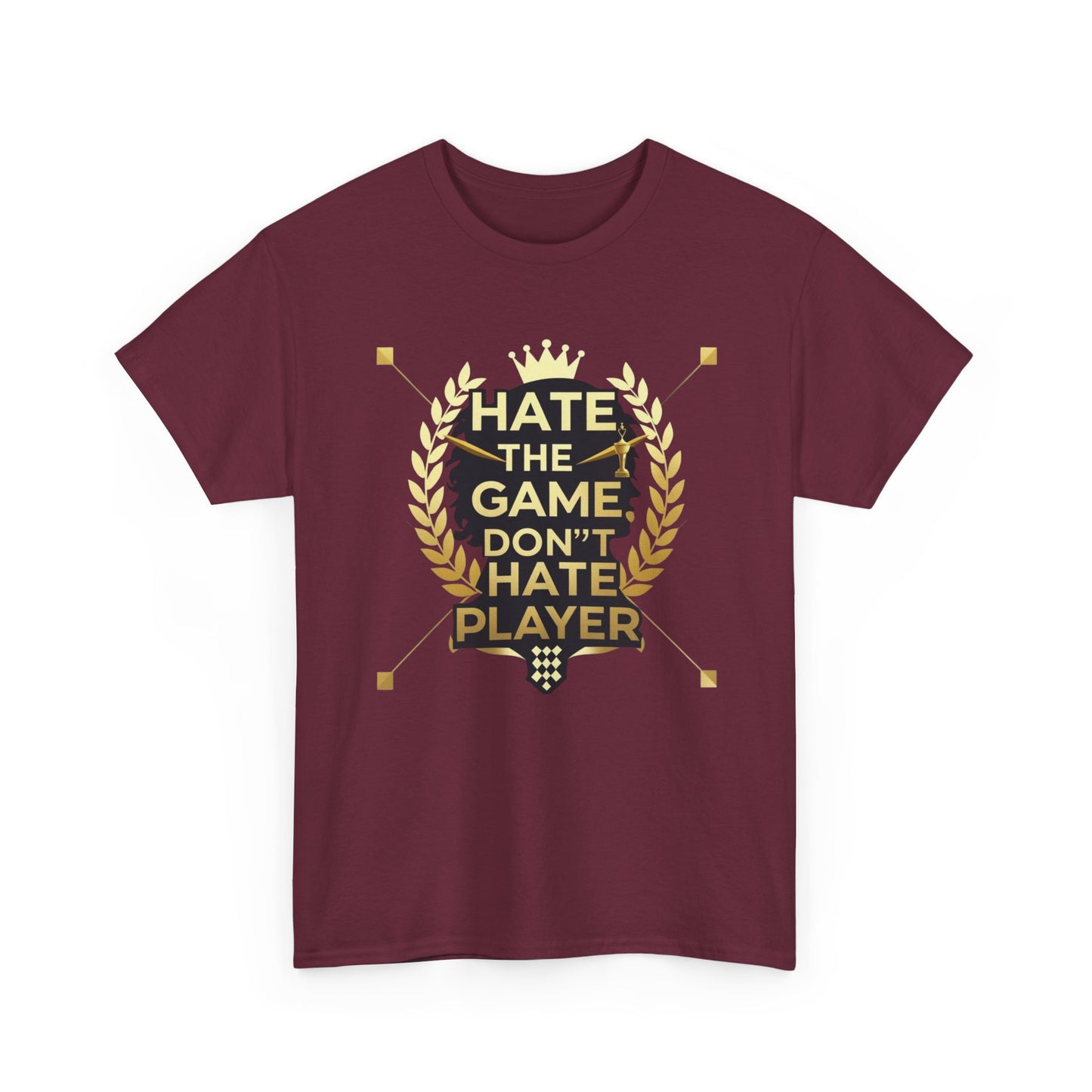 Hate the Game Don't Hate the Player T-Shirt — Gamer Quote Graphic Tee