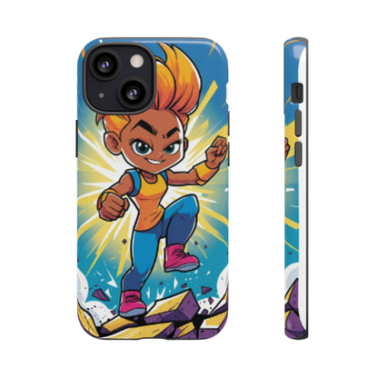Phone Case — Bold Superhero Girl Design ("Tough Cases")