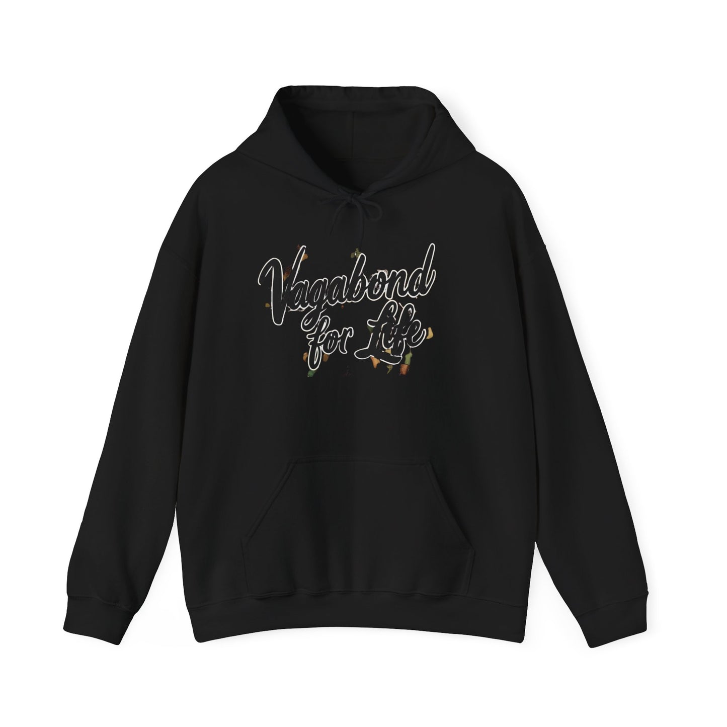 Vagabond for Life Hoodie — Vintage Wanderer Graphic Travel Hoodie