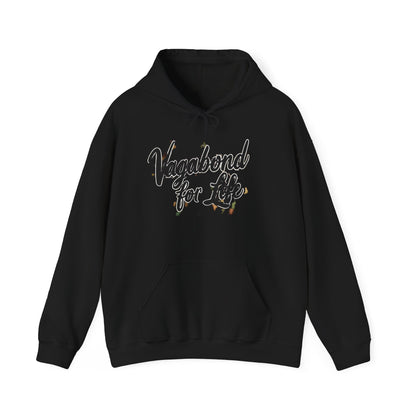 Vagabond for Life Hoodie — Vintage Wanderer Graphic Travel Hoodie
