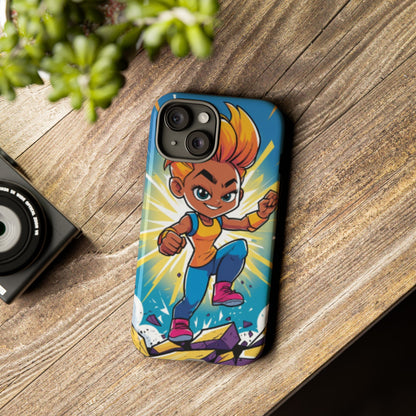 Phone Case — Bold Superhero Girl Design ("Tough Cases")