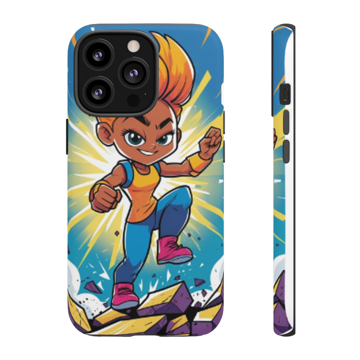 Phone Case — Bold Superhero Girl Design ("Tough Cases")