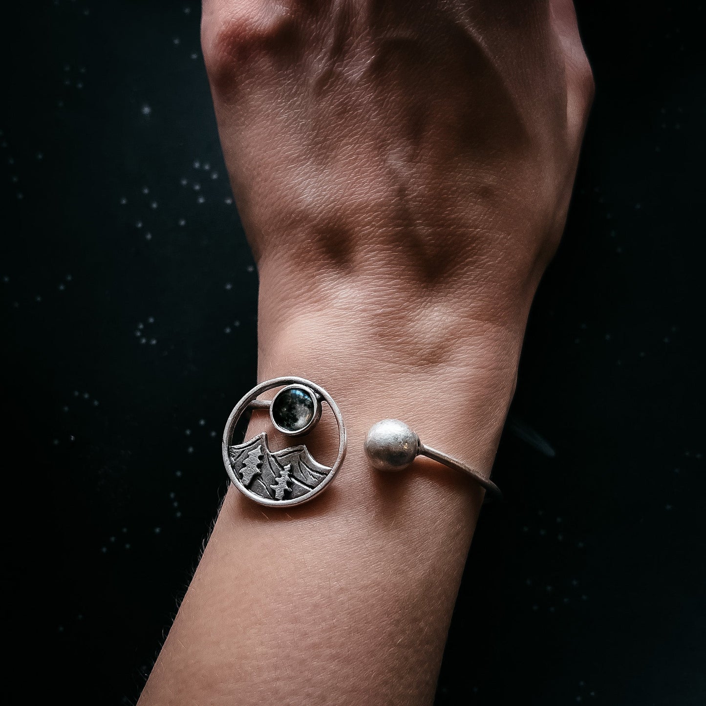 CLEARANCE My Moon Rises Over Landscape - Mountain Bracelet