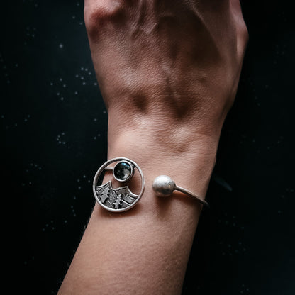 CLEARANCE My Moon Rises Over Landscape - Mountain Bracelet