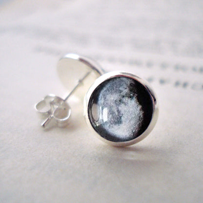 My Moon Custom Small Stud Earrings